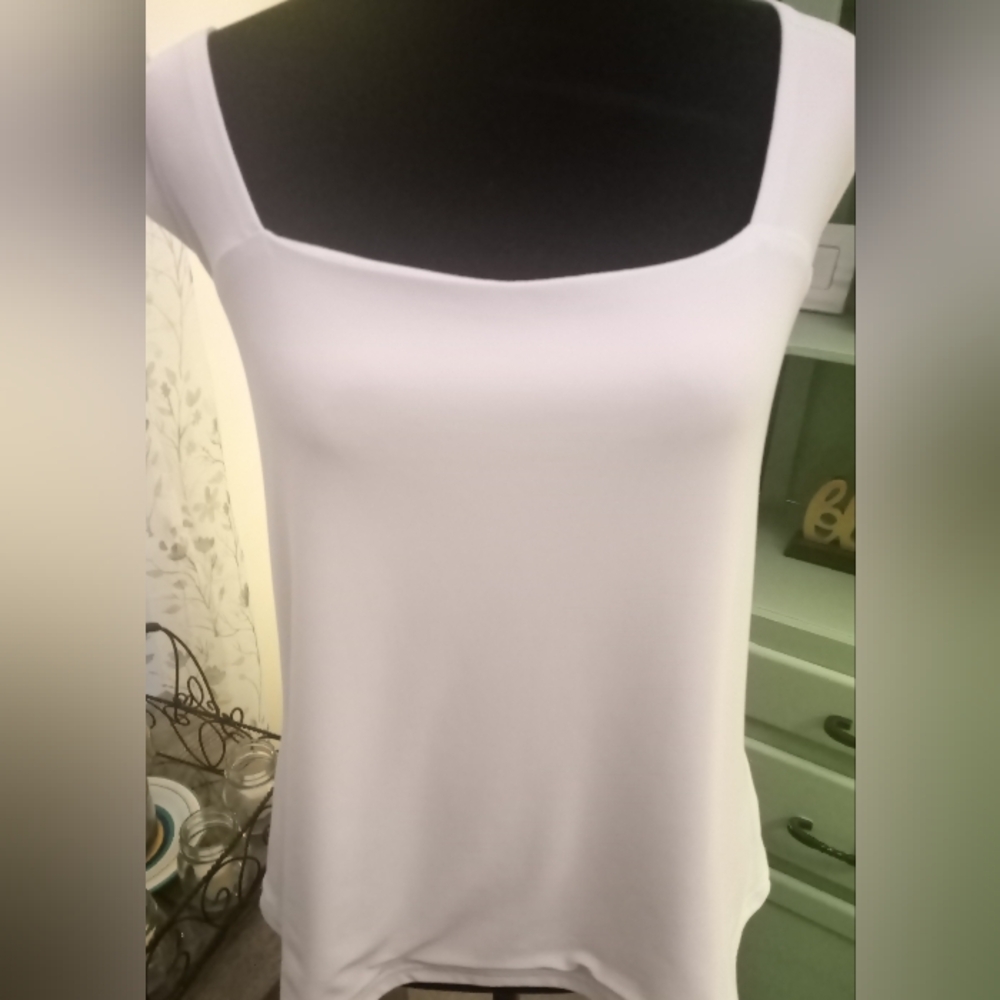 Michael Tyler Women's White Sleeveless Top Size XL/TG